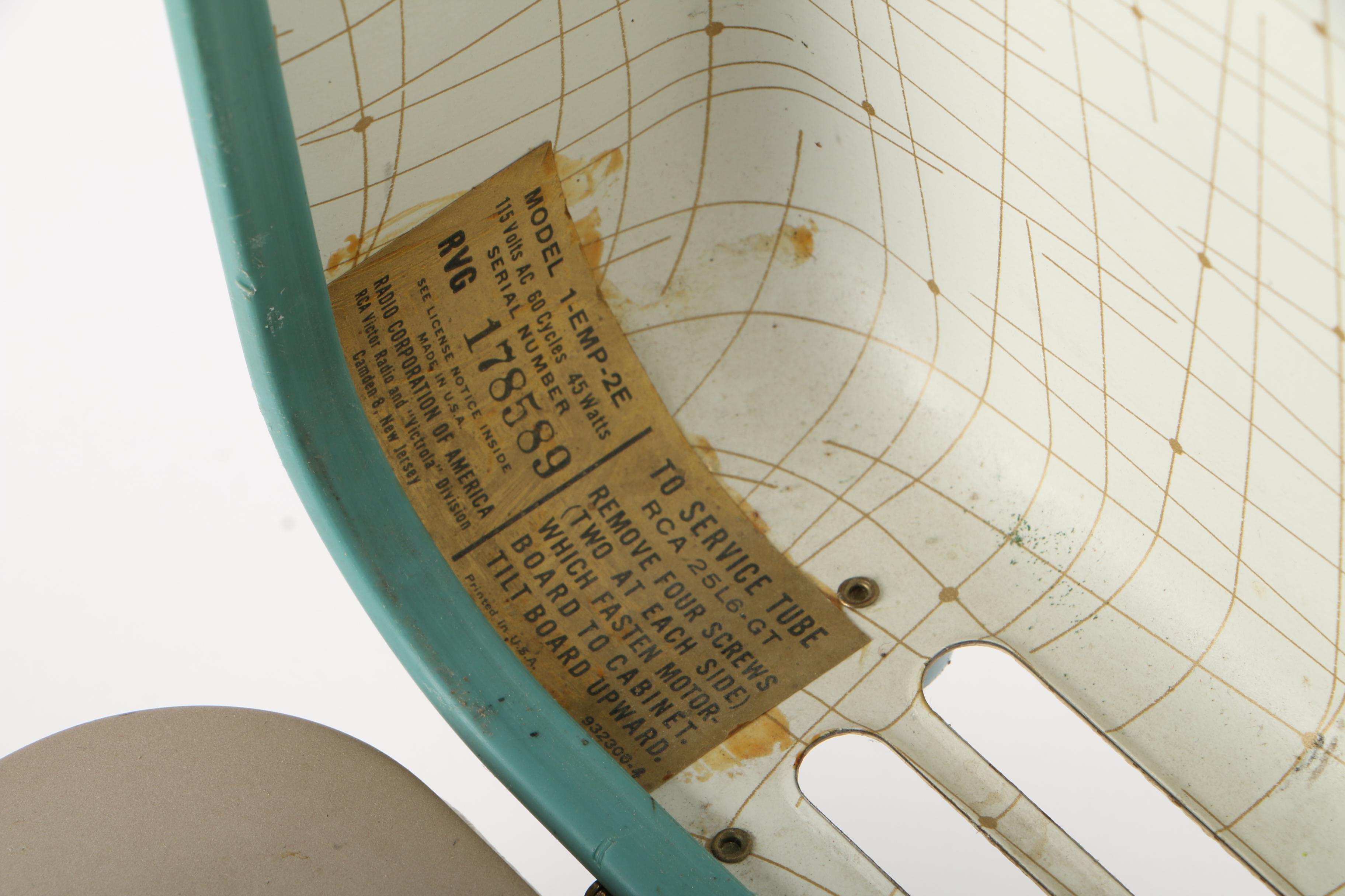 RCA Victor Portable Record Player and 45 rpm Singles