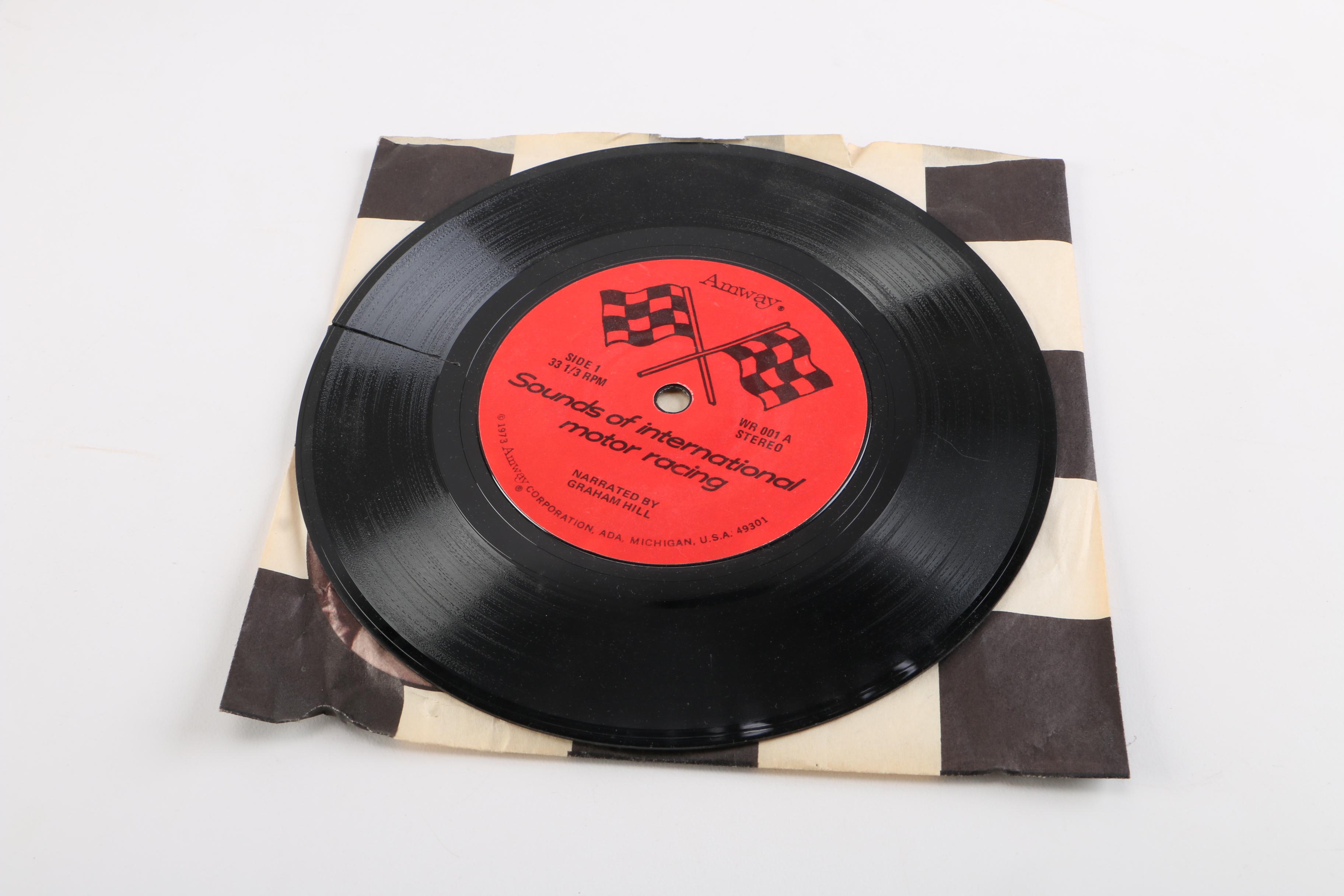 RCA Victor Portable Record Player and 45 rpm Singles