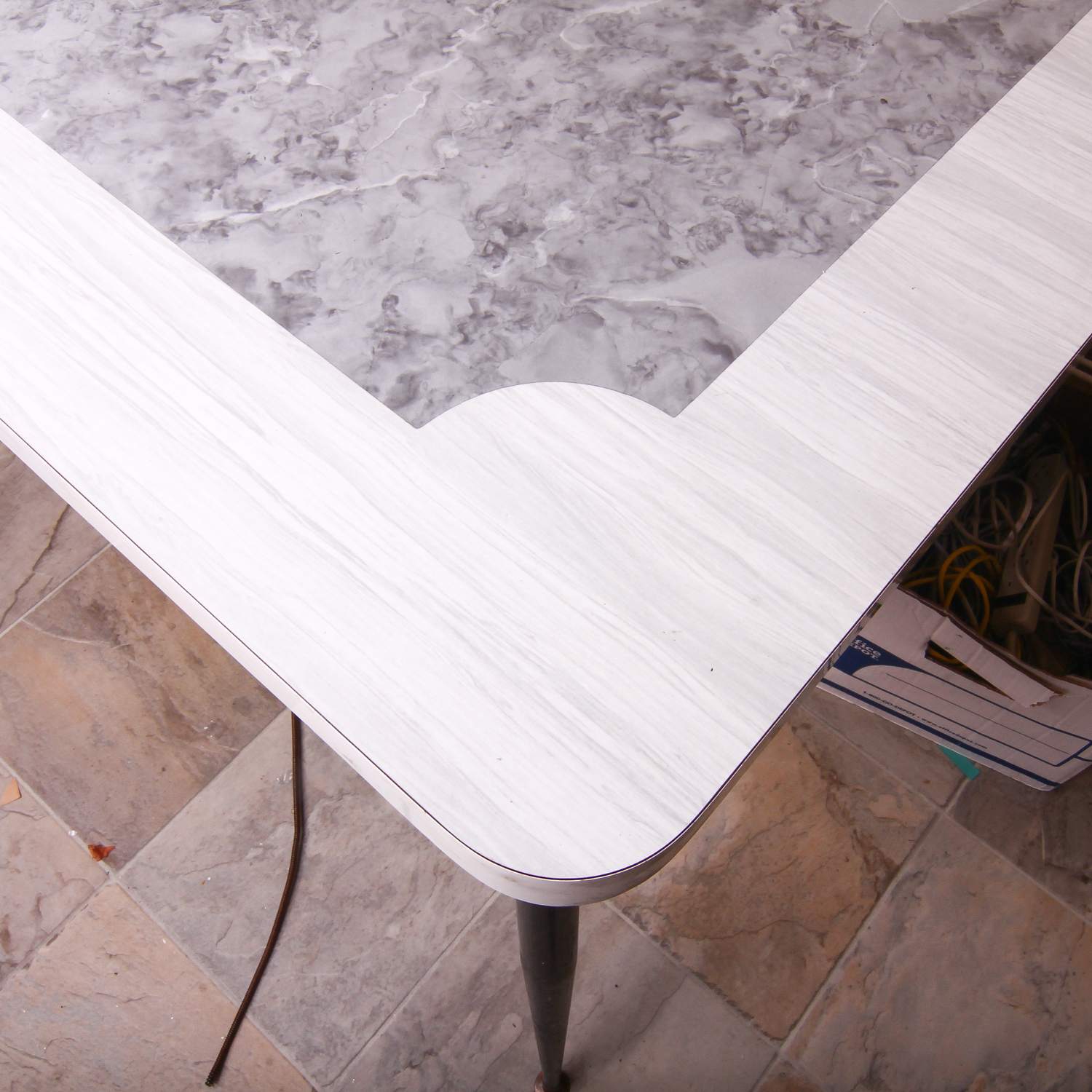 Mid Century Modern Kitchen Table with Extension Leaf