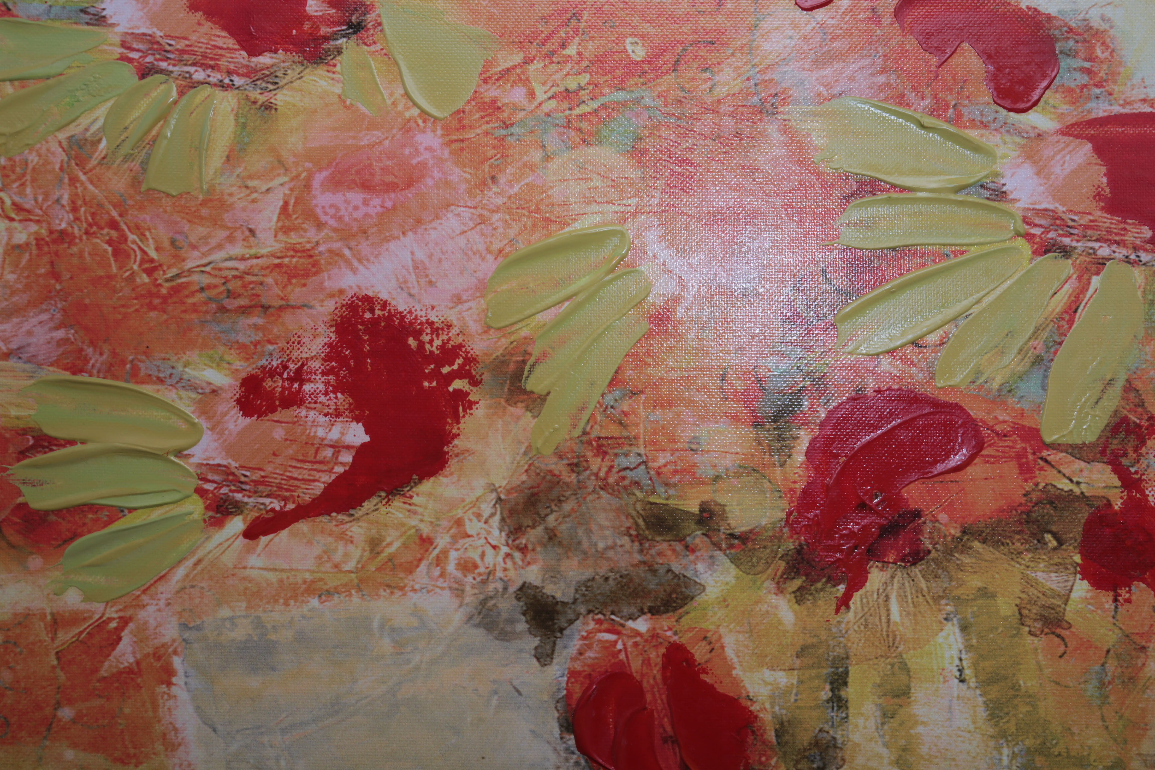 Victor Klauss Original Painting on Canvas "Vases"