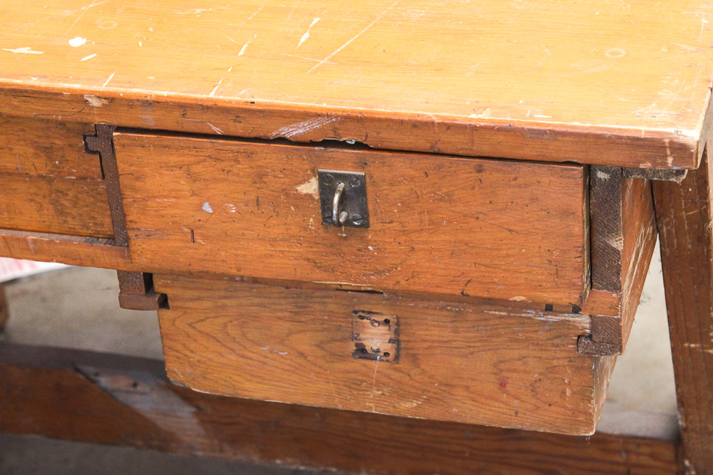 Vintage Wood Work Table