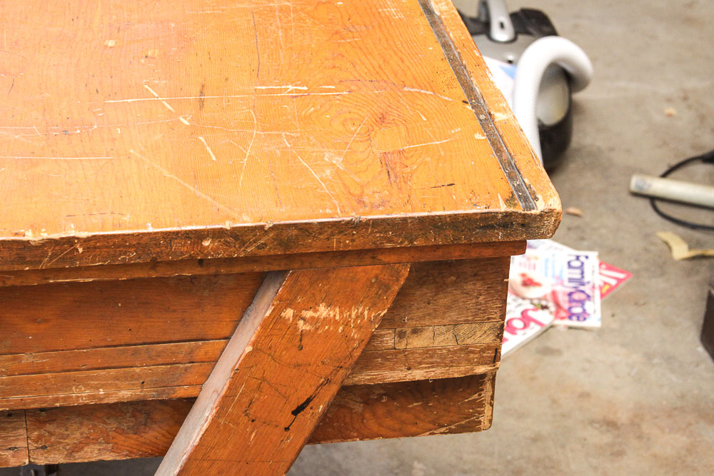 Vintage Wood Work Table