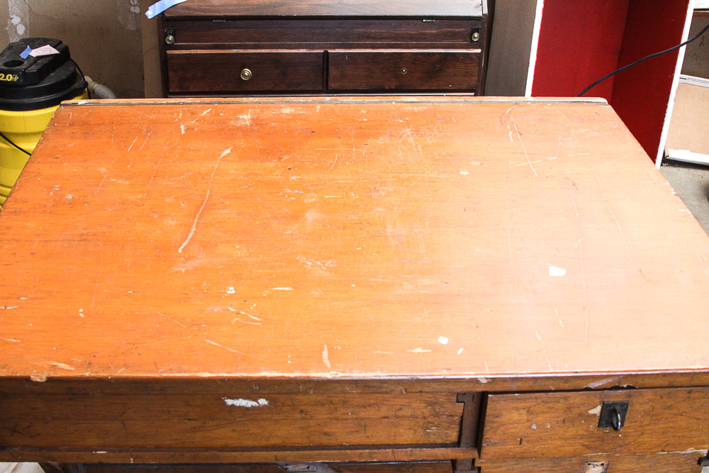 Vintage Wood Work Table