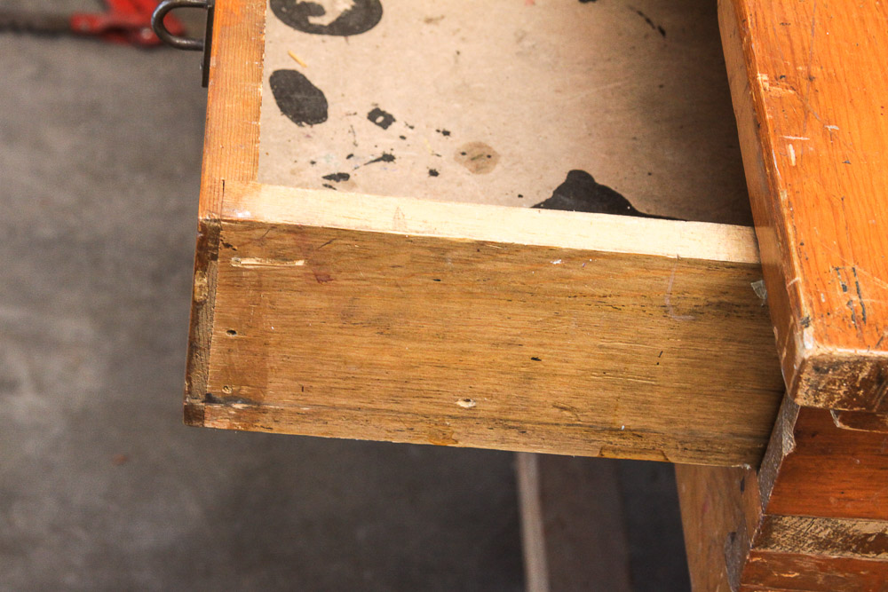 Vintage Wood Work Table