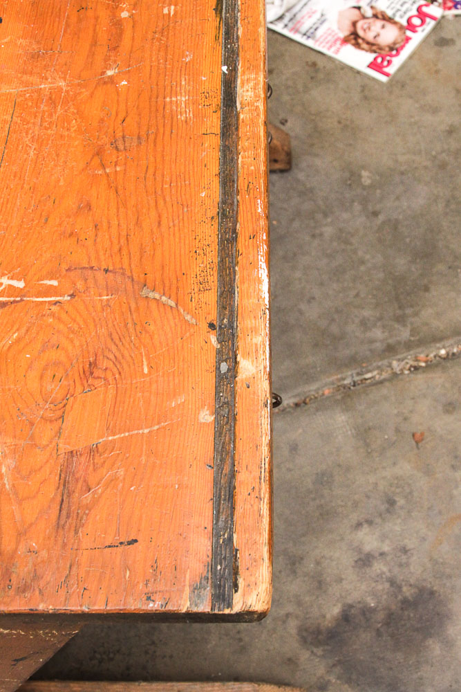 Vintage Wood Work Table