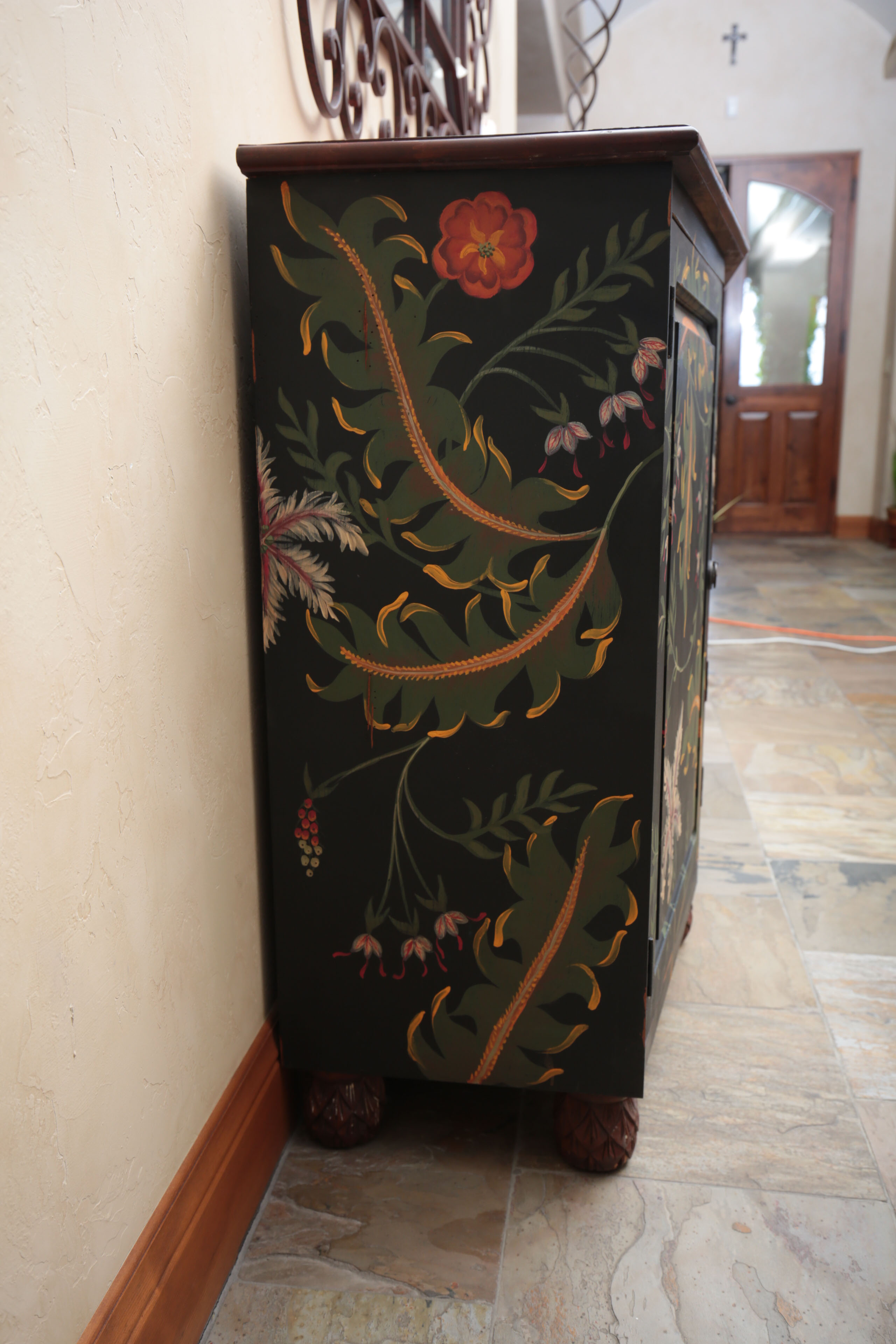 Guild Master Hand-Painted Sideboard Cabinet