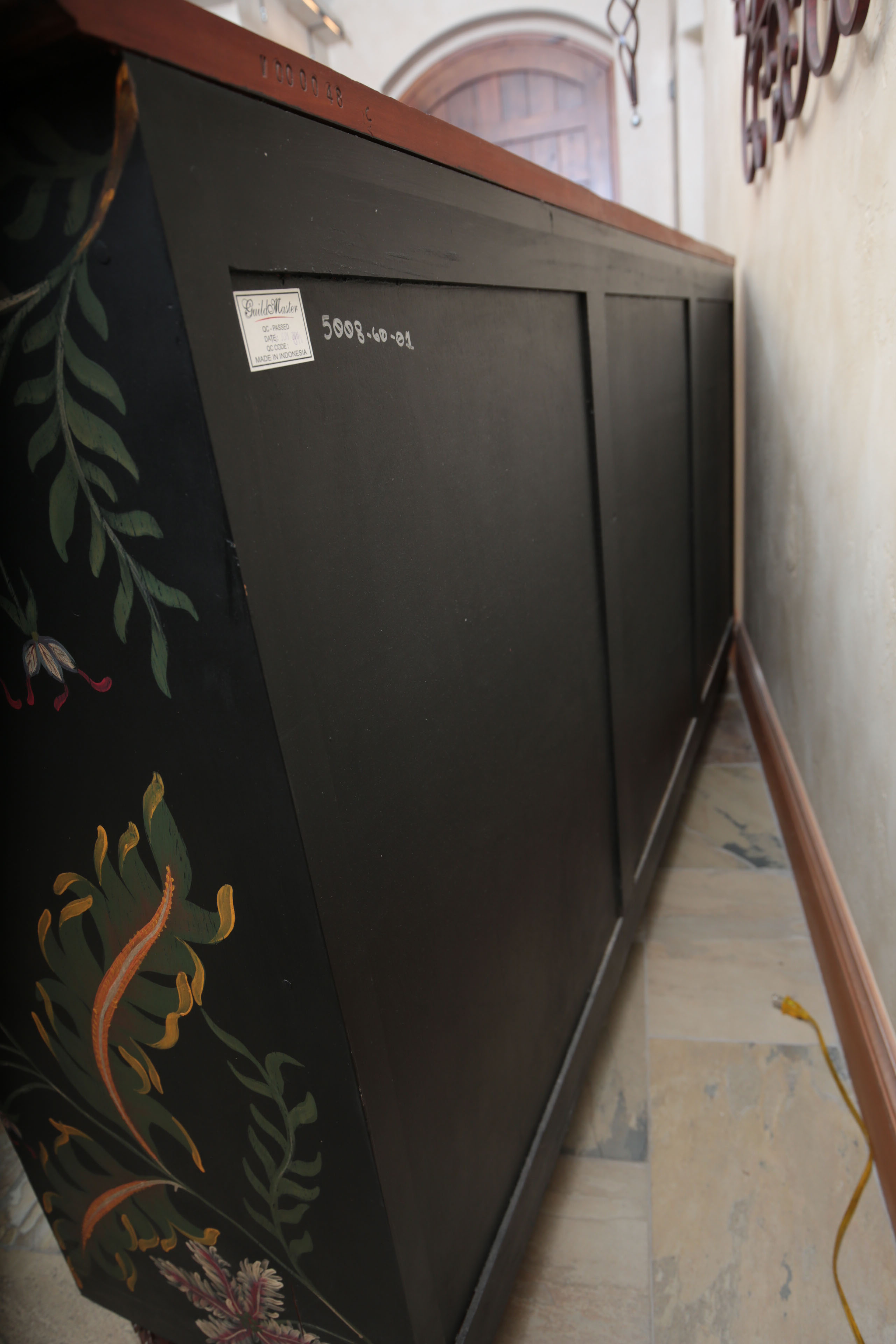 Guild Master Hand-Painted Sideboard Cabinet