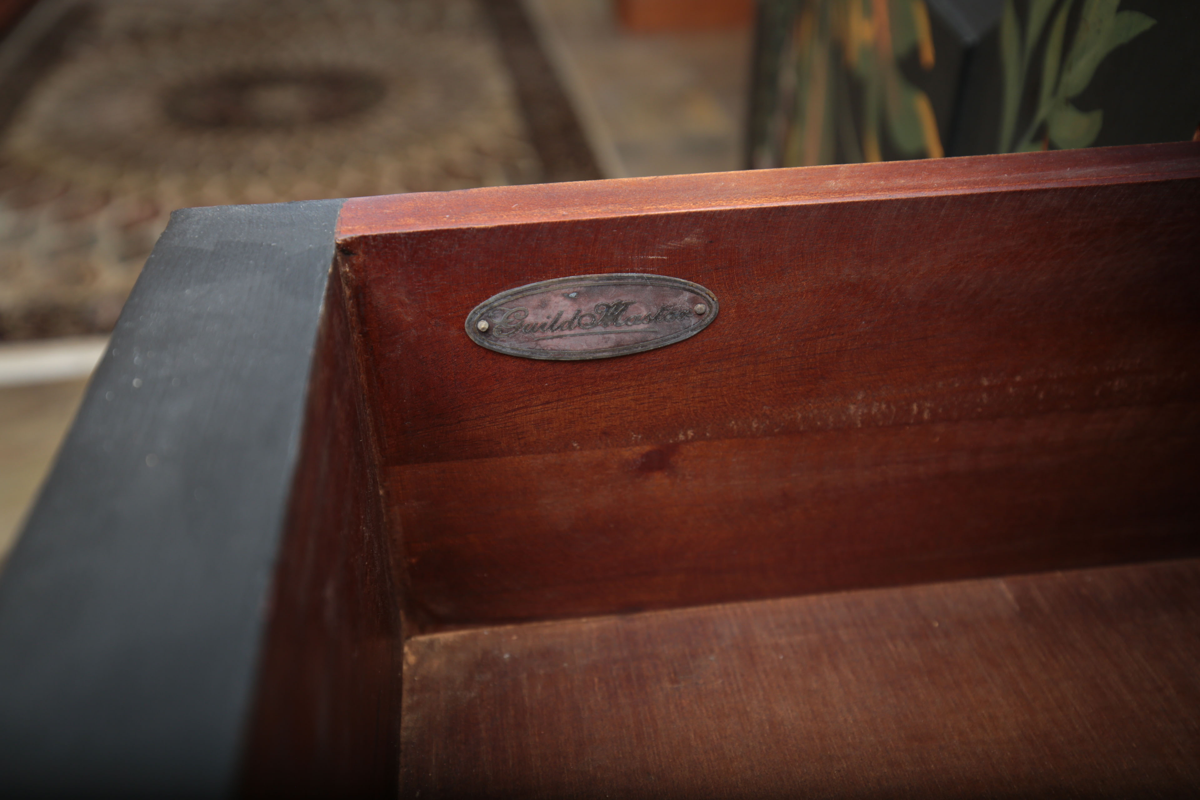 Guild Master Hand-Painted Sideboard Cabinet