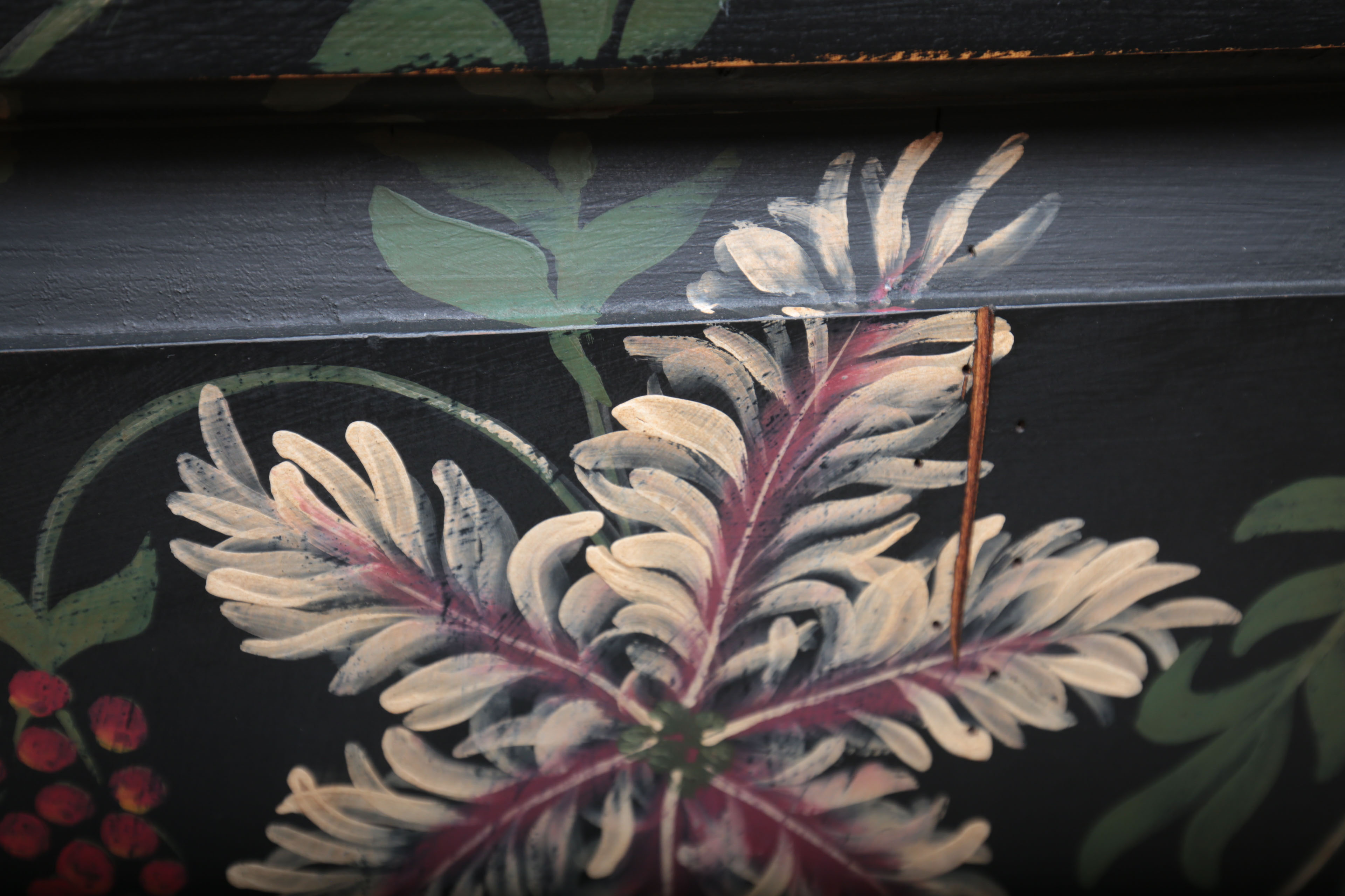 Guild Master Hand-Painted Sideboard Cabinet