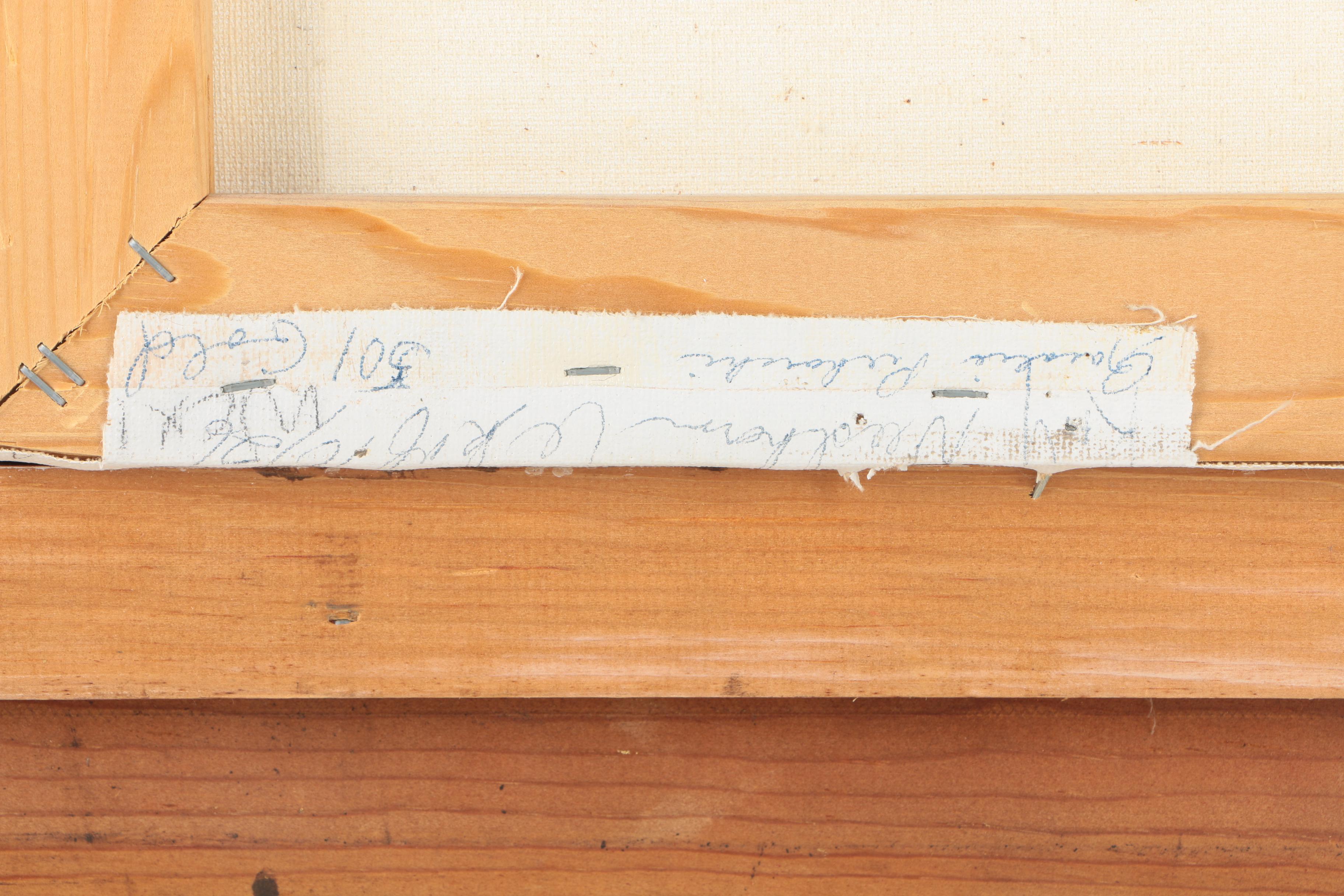 Jim Ford Oil Painting on Canvas of a Harbor Scene