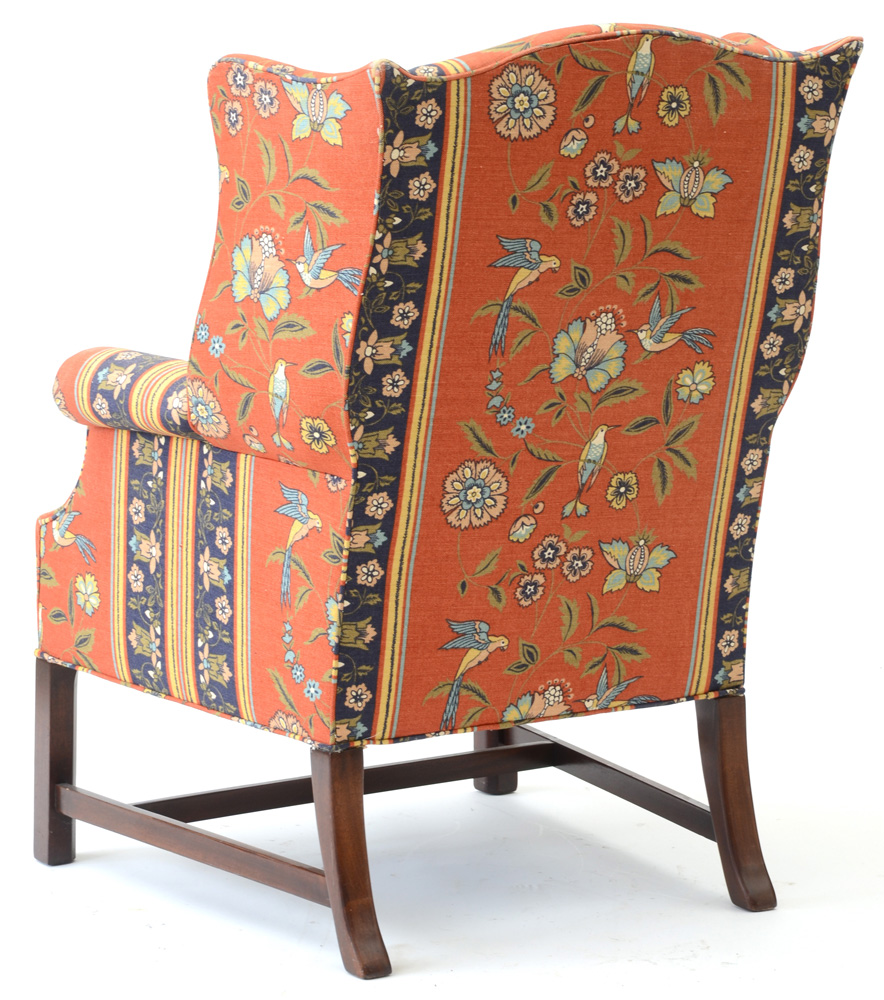 Hickory Chair Company Upholstered Wing Back Armchair