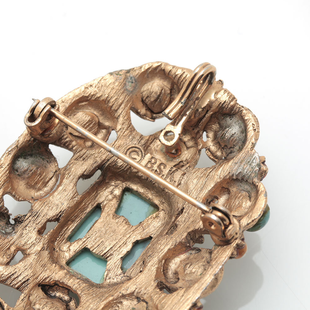 Bead and Stone Costume Jewelry Assortment Including BSK and Monet