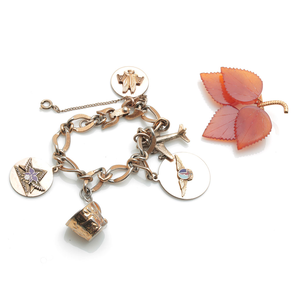 Bead and Stone Costume Jewelry Assortment Including BSK and Monet