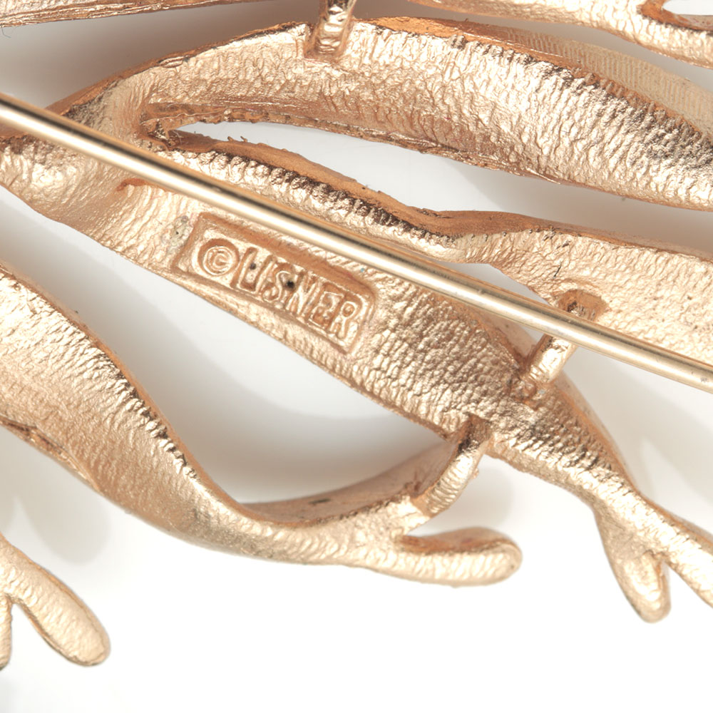 Vintage Gold Tone Colorful Stone Costume Jewelry Including Lisner and Beau Jewels