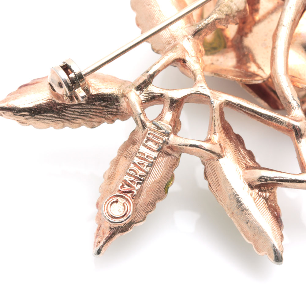 Vintage Gold Tone Colorful Stone Costume Jewelry Including Lisner and Beau Jewels