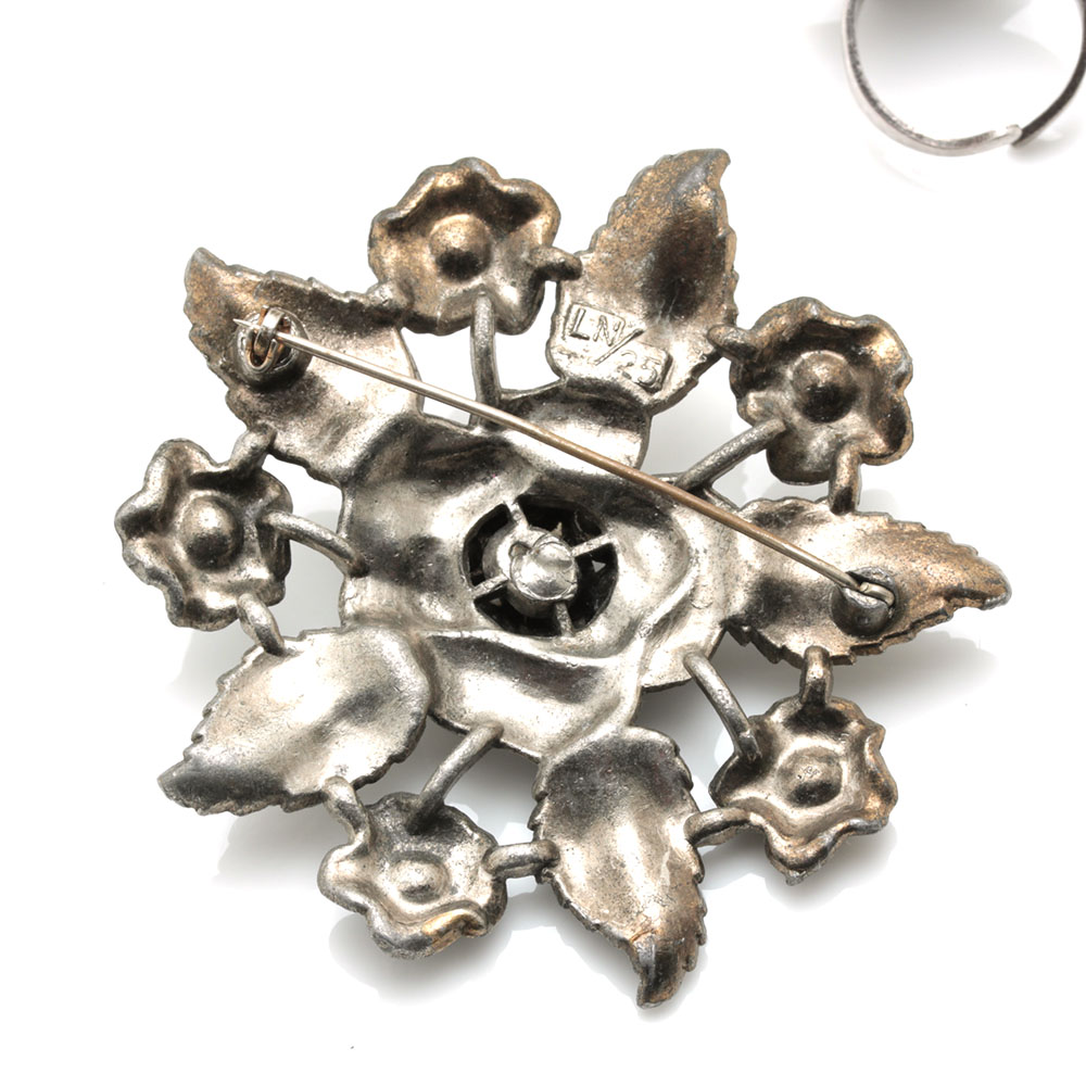 Jewelry Assortment Including Alpaca Mexico Abalone and Onyx Bracelet