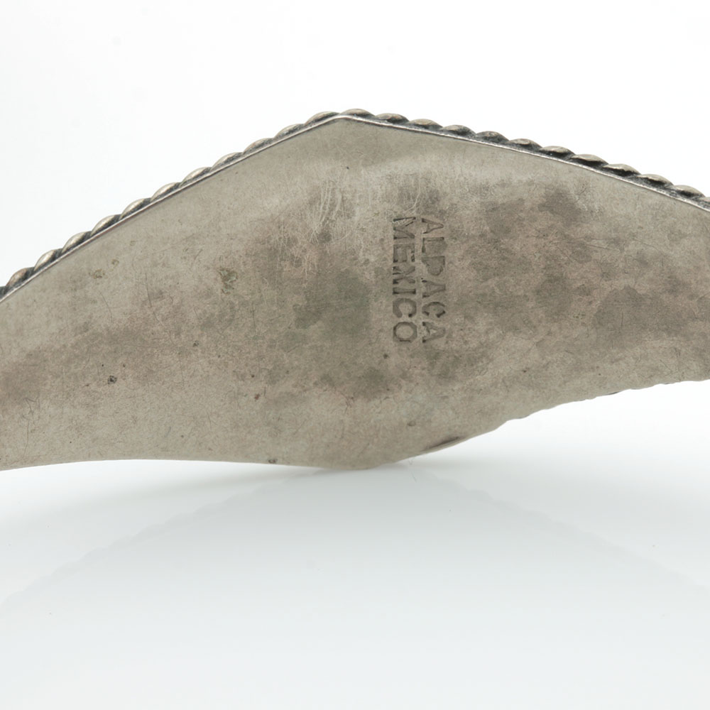 Jewelry Assortment Including Alpaca Mexico Abalone and Onyx Bracelet