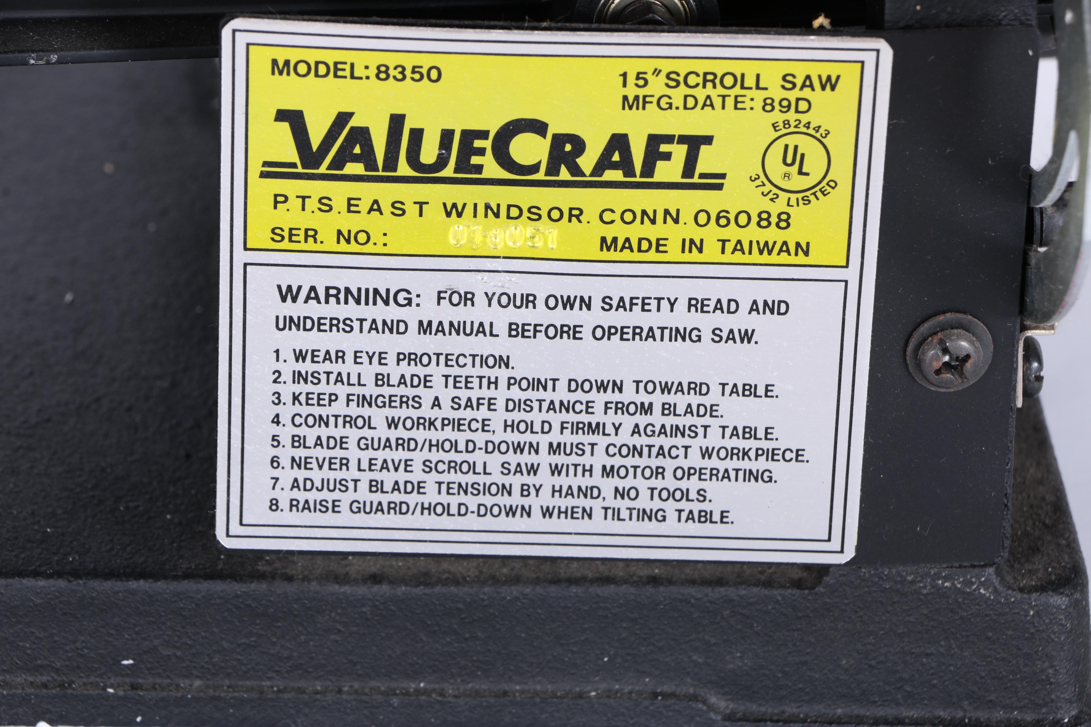 ValueCraft 15" Scroll Saw with Original Box