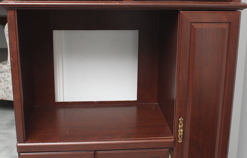 Sauder Cherry Finished Entertainment Center