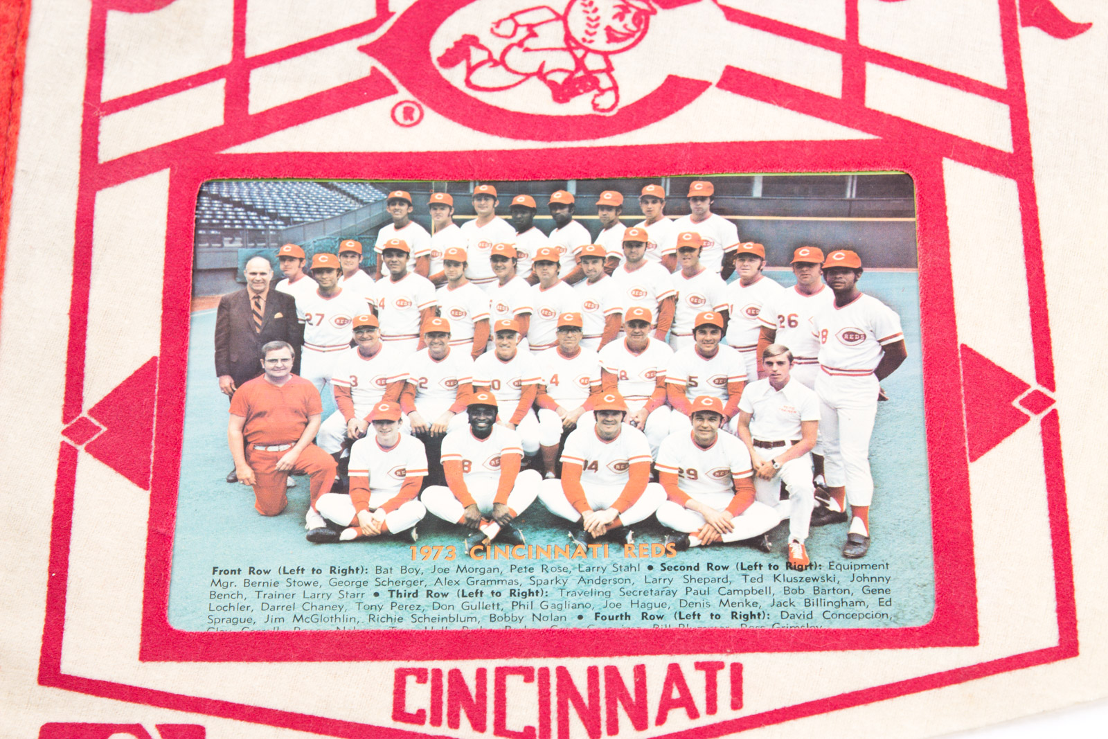 Vintage 1960s to 1980s Cincinnati Reds Pennants