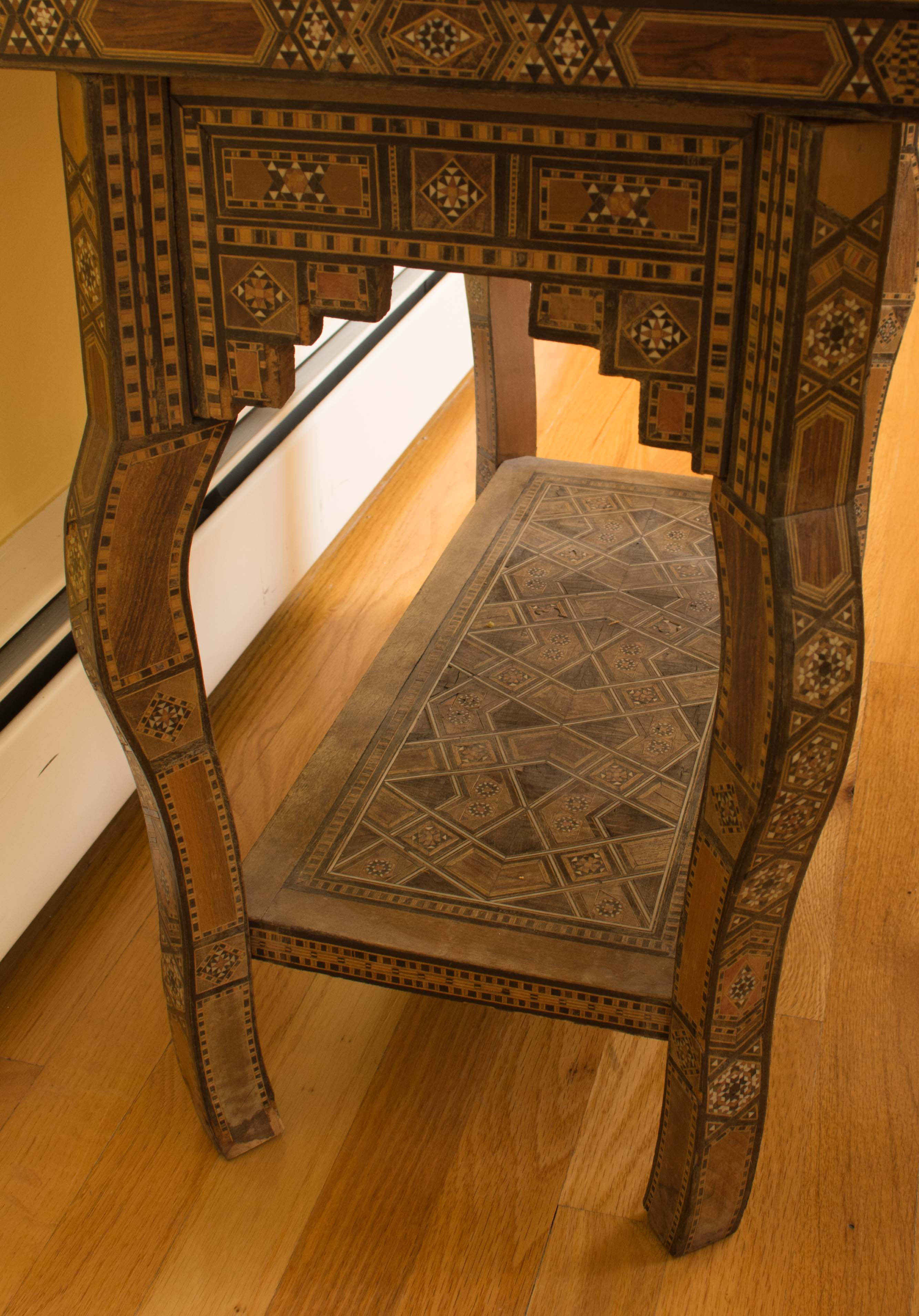 Vintage Syrian Inlaid Game Table