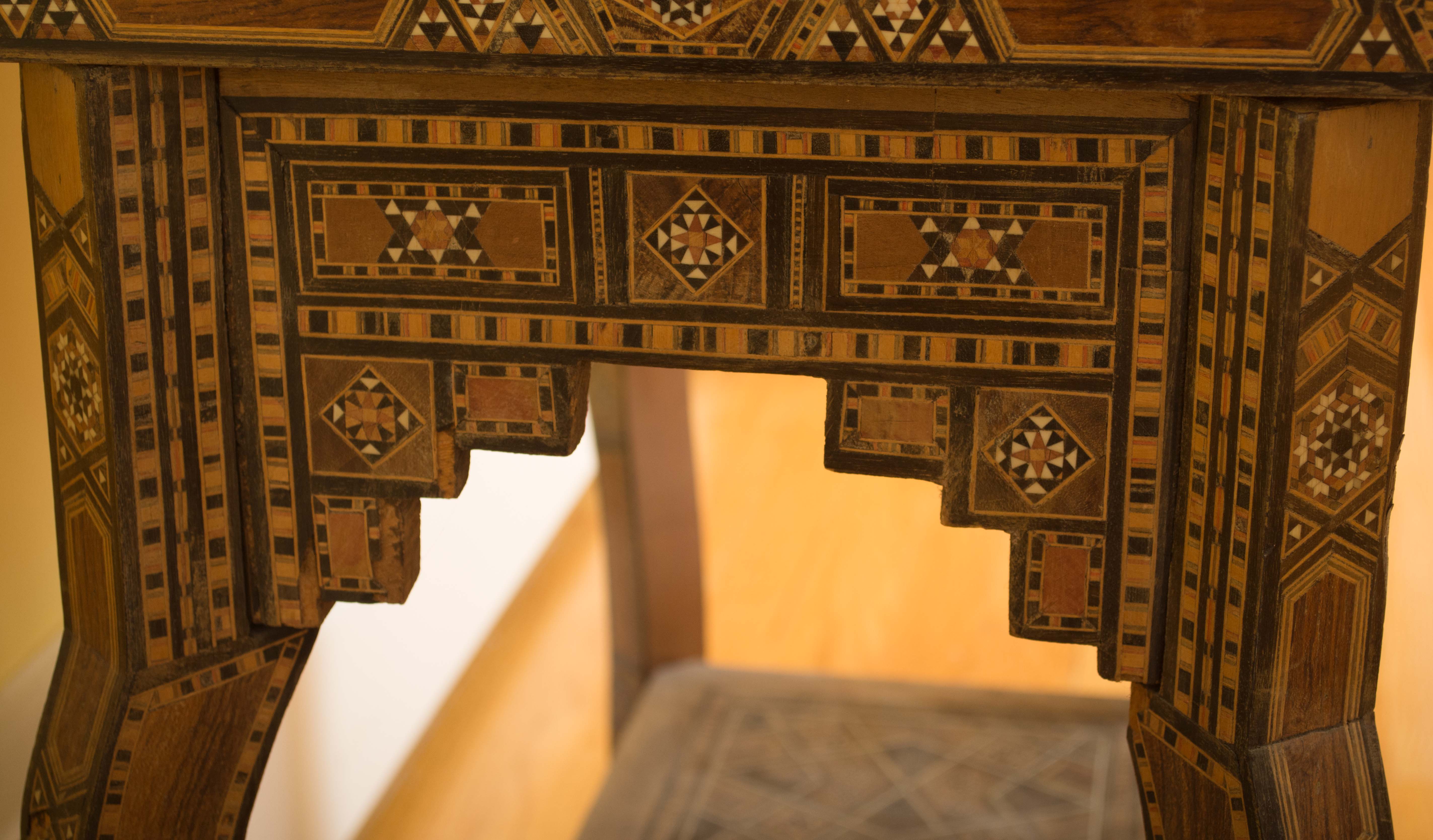 Vintage Syrian Inlaid Game Table