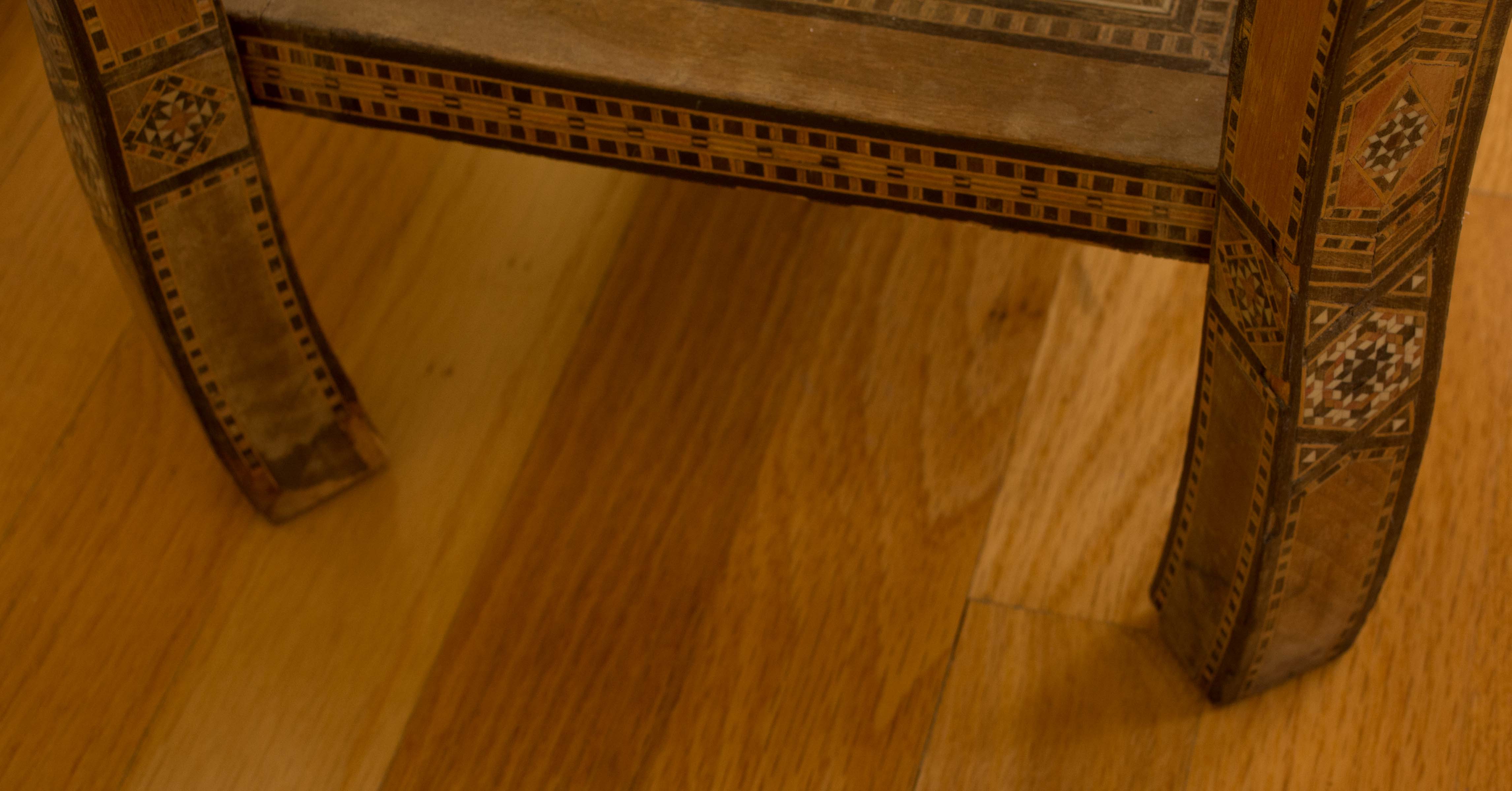 Vintage Syrian Inlaid Game Table