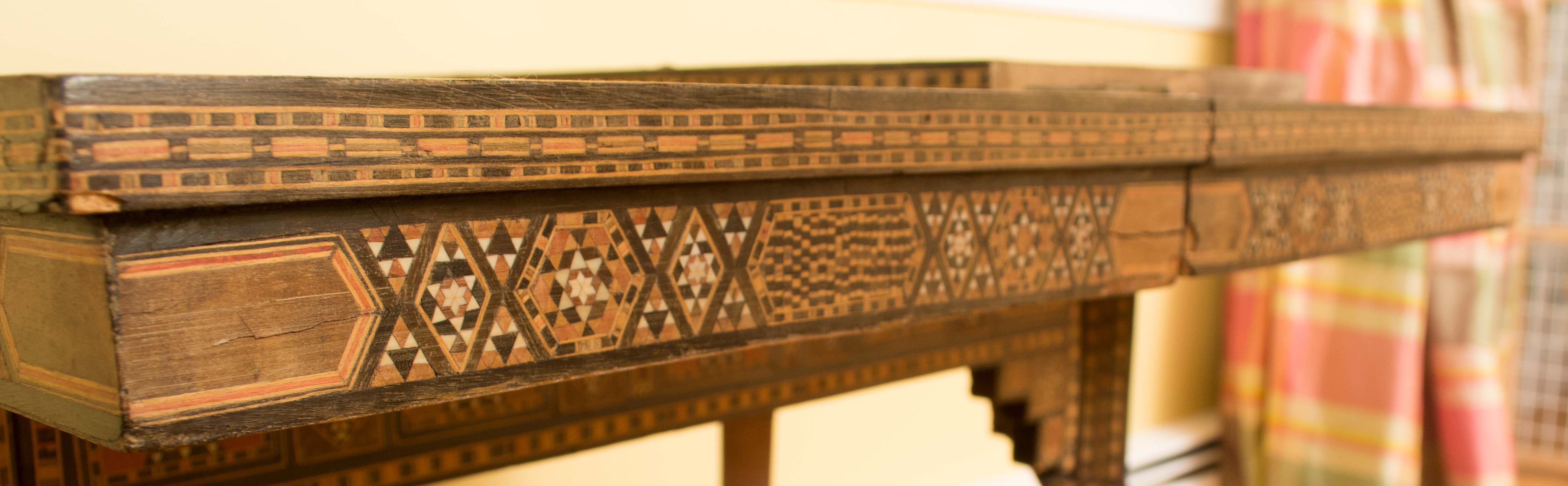 Vintage Syrian Inlaid Game Table