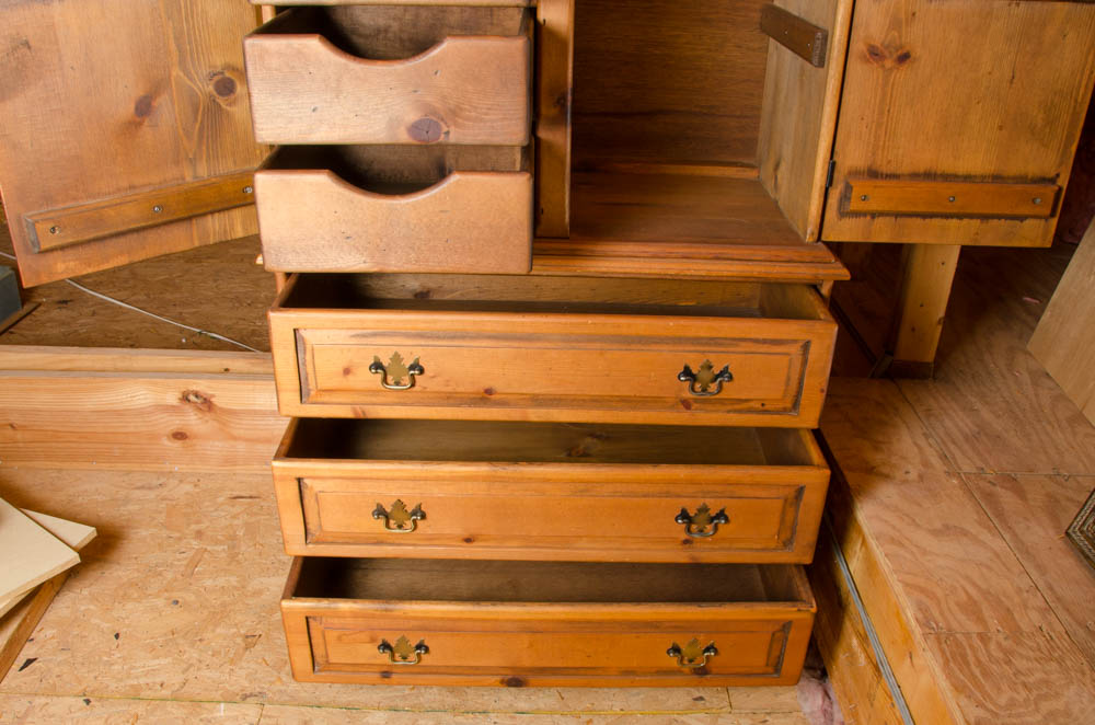 Vintage Pine Armoire