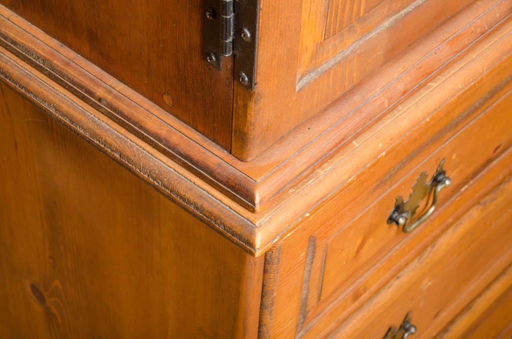 Vintage Pine Armoire