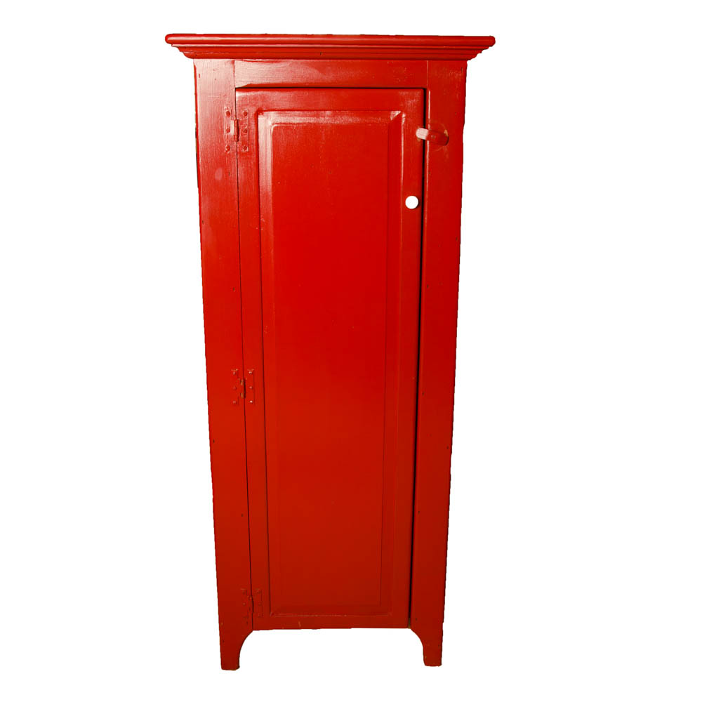 Red Wooden Cabinet