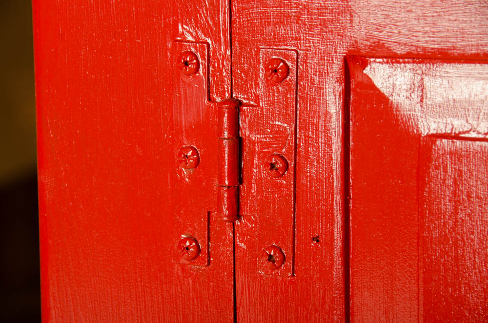 Red Wooden Cabinet