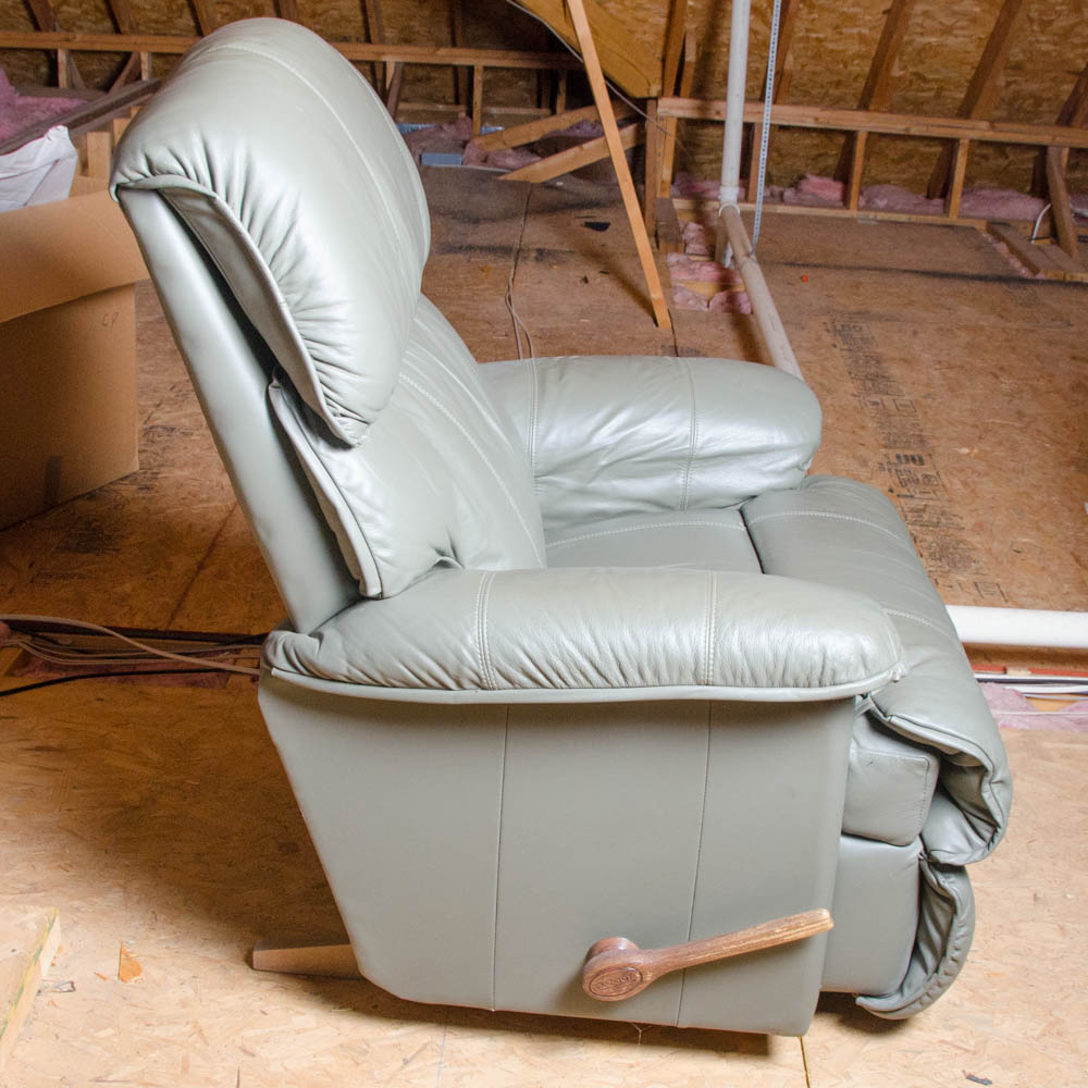 Green Leather La-Z-Boy Recliner