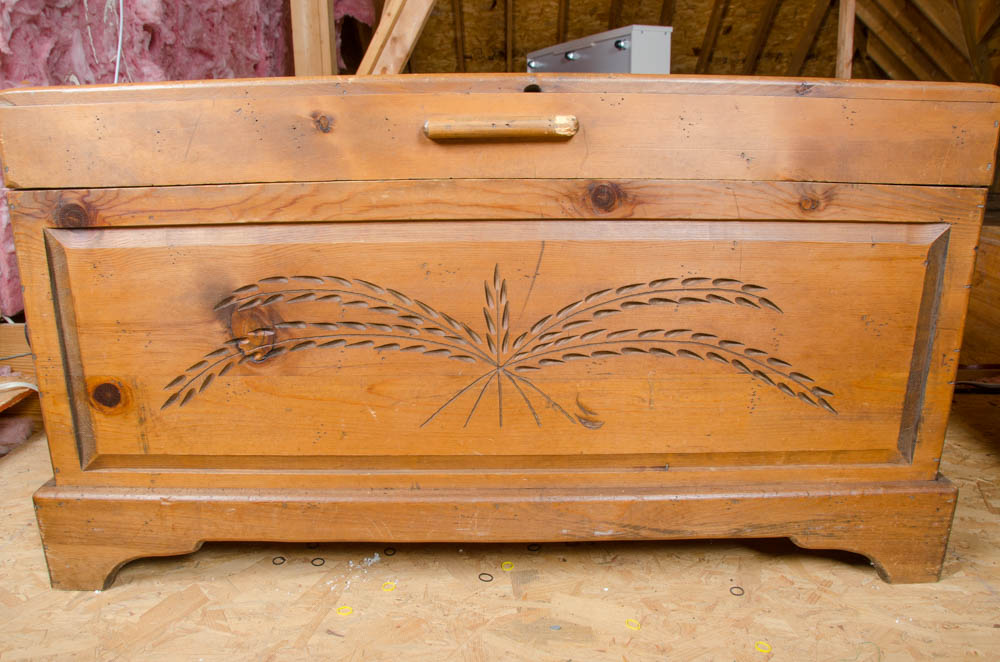 Vintage Pine Blanket Chest