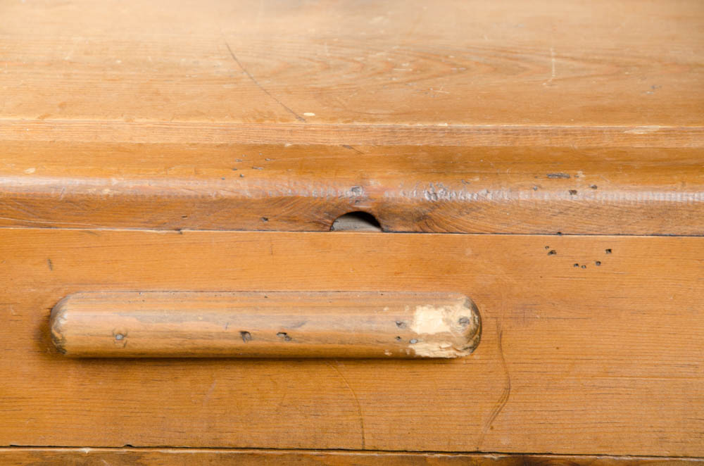 Vintage Pine Blanket Chest