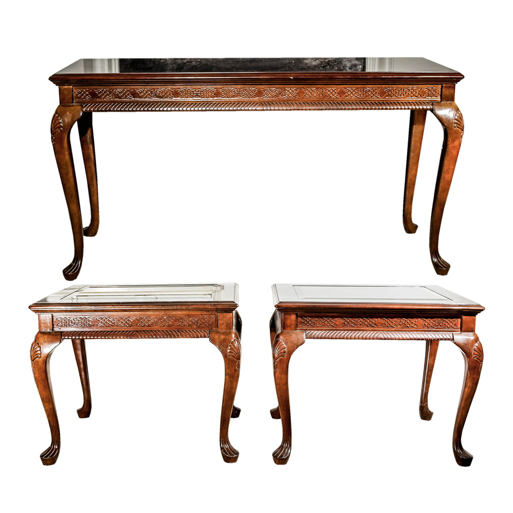 Chippendale Style Console Table and Side Tables