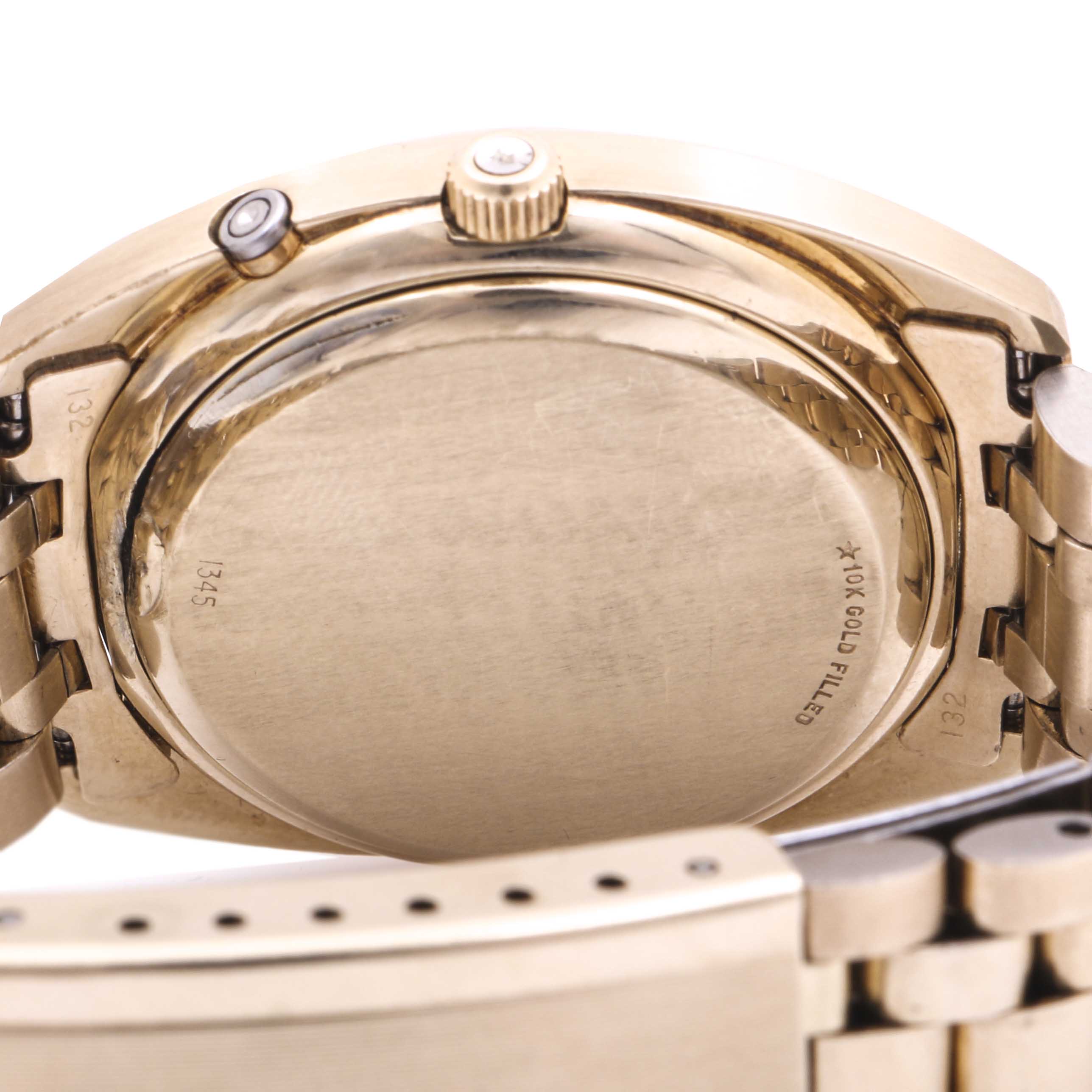 Omega Constellation 10K Gold Filled Day Date Diamond Watch