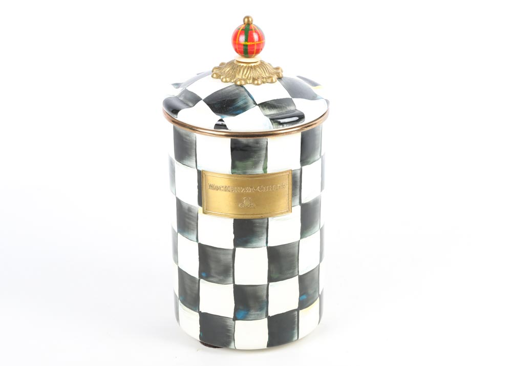 MacKenzie-Childs "Courtly Check" Canisters