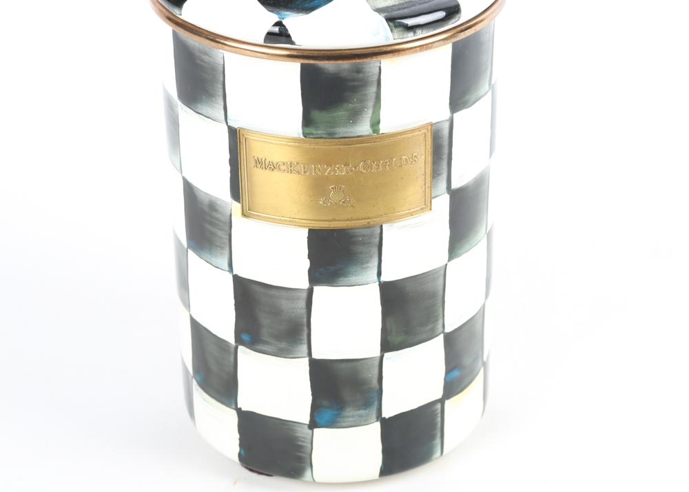 MacKenzie-Childs "Courtly Check" Canisters