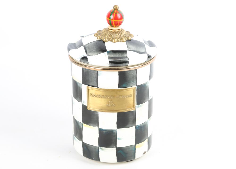 MacKenzie-Childs "Courtly Check" Canisters