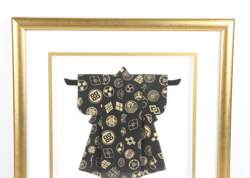 Rosella Harrison Peck Framed Kimono Origami "Family Crest"