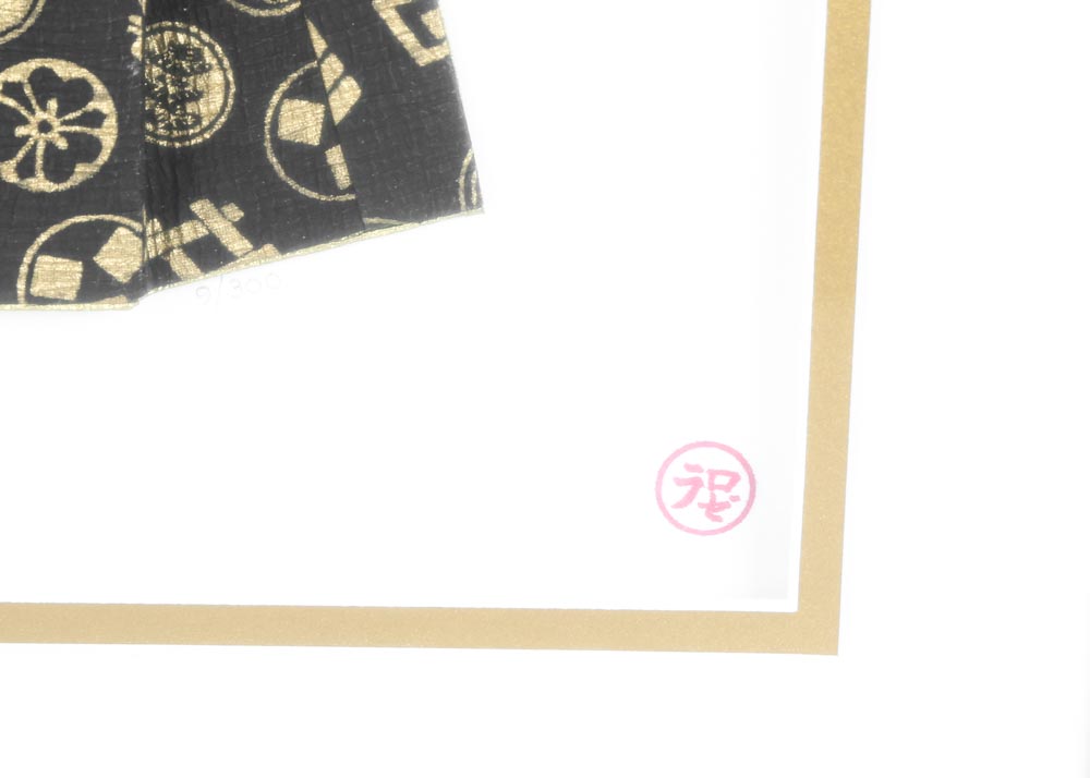 Rosella Harrison Peck Framed Kimono Origami "Family Crest"