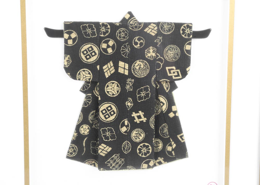 Rosella Harrison Peck Framed Kimono Origami "Family Crest"