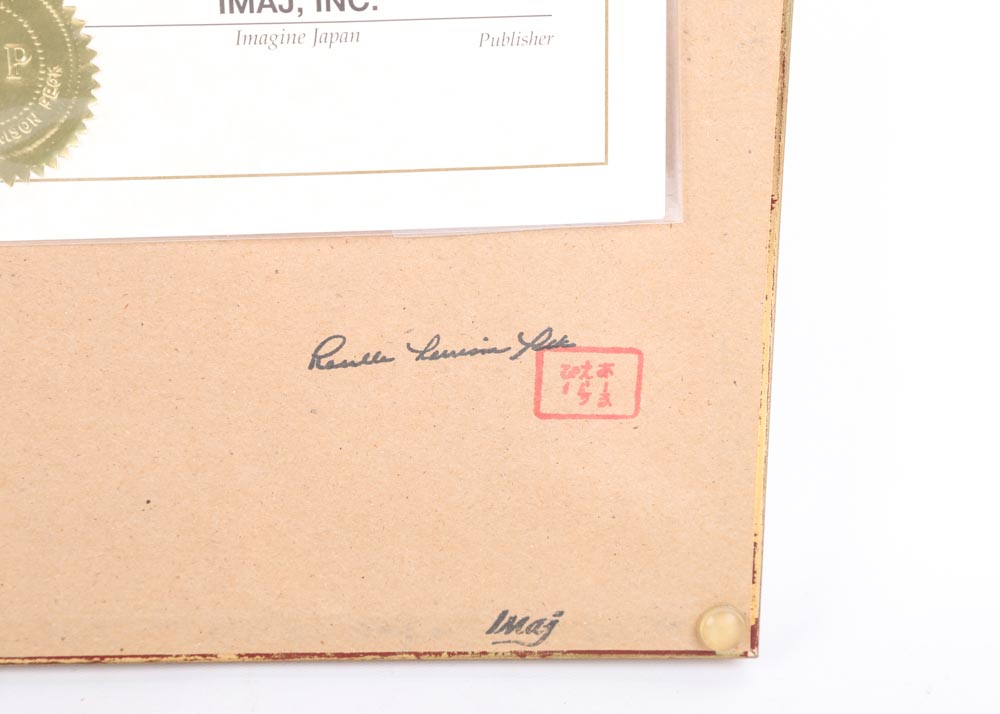 Rosella Harrison Peck Framed Kimono Origami "Family Crest"