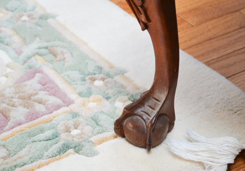 Vintage Queen Anne Style Foot Stool