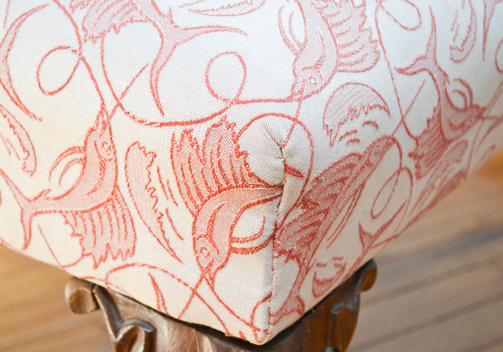 Vintage Queen Anne Style Foot Stool