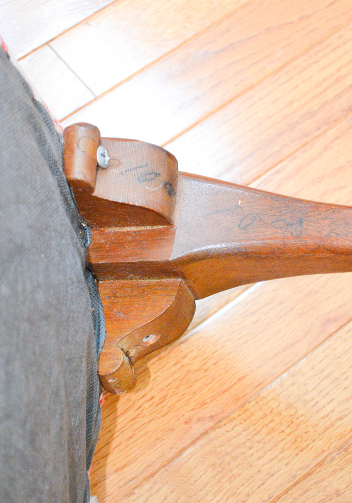 Vintage Queen Anne Style Foot Stool