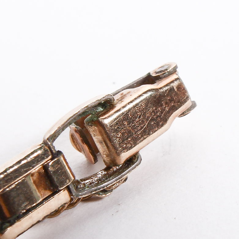 Vintage Bulova Rolled Gold Plate Watch with Granat Bros. Pin and Star of David Pendant Necklace