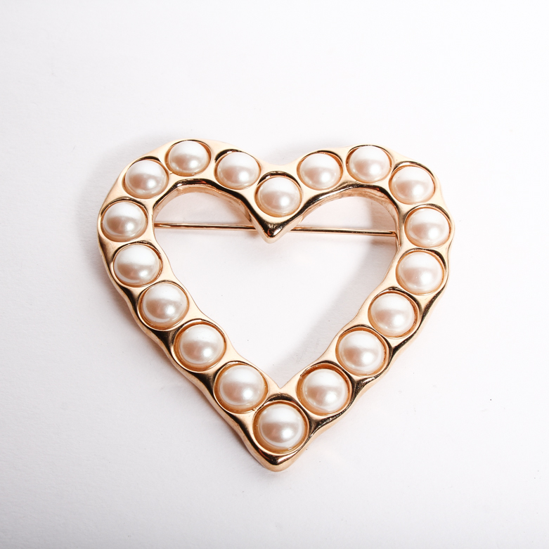 Givenchy Open Heart Costume Brooch