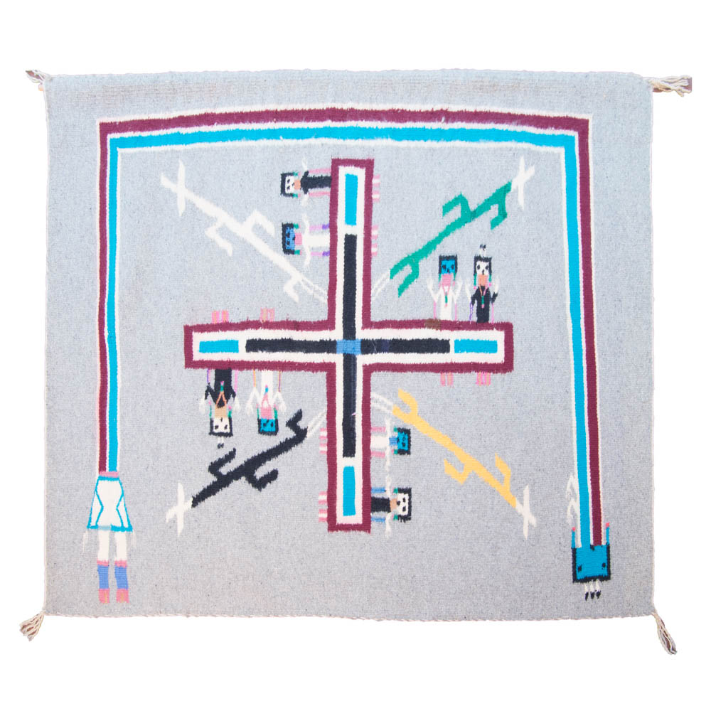 Hand Woven Native American Style Area Rug